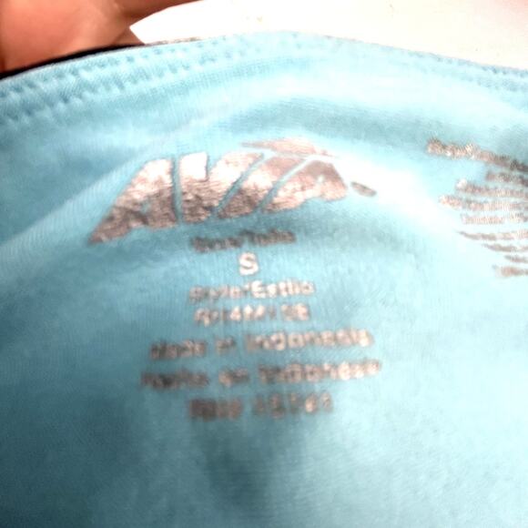 AVIA Sports Shorts Size Small women running swim black aqua pocket 27 x 2" - Picture 7 of 8